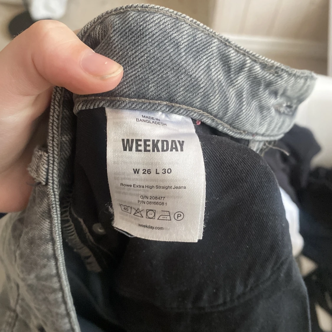 Grå Weekday jeans - 91