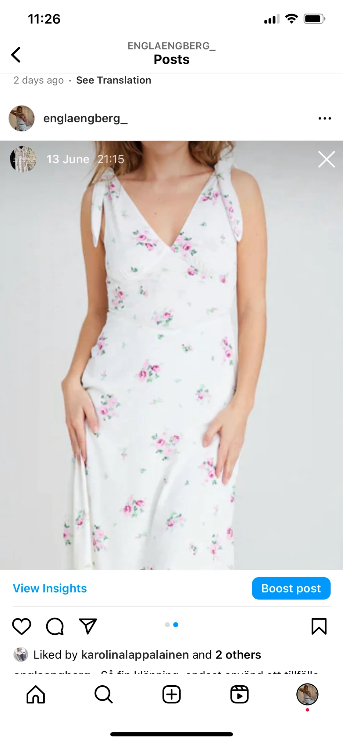 Sommarklänning lång klänning