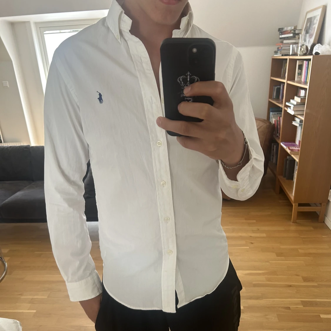 Vit Ralph lauren skjorta  - 91