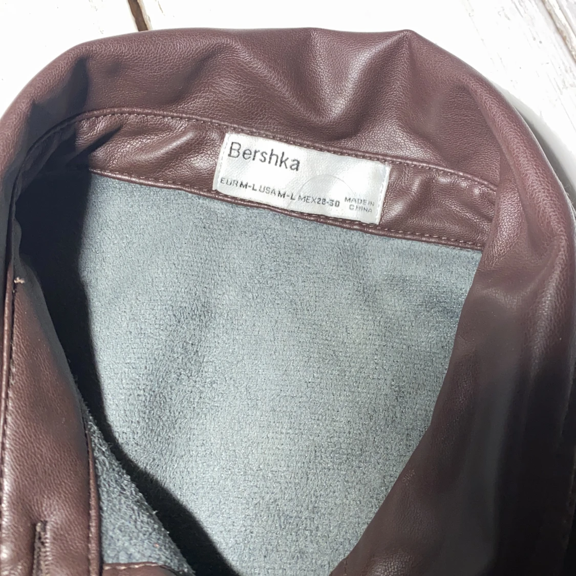 Tunn fusk skinnjacka  - 90