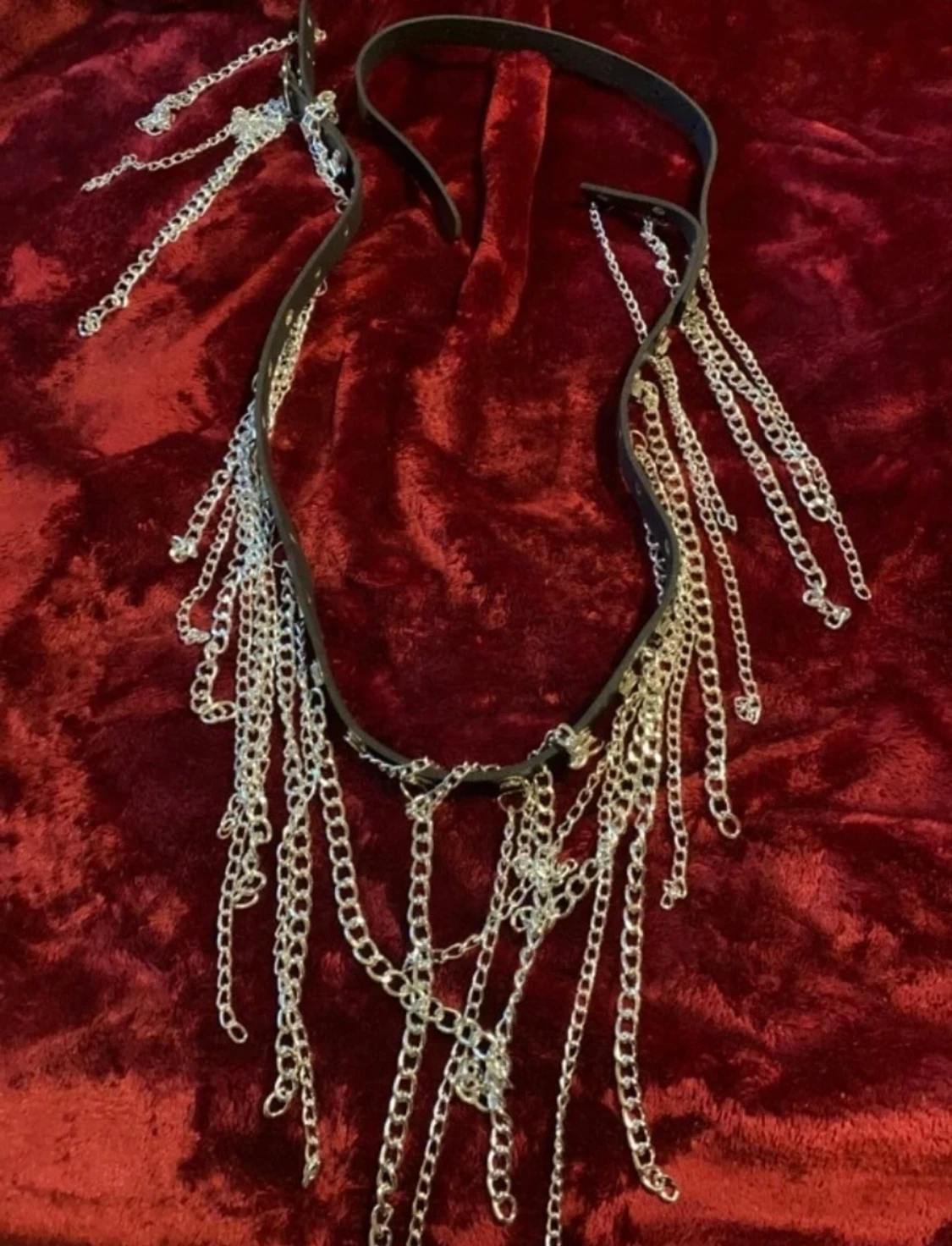 Skärp med kedjor - 90