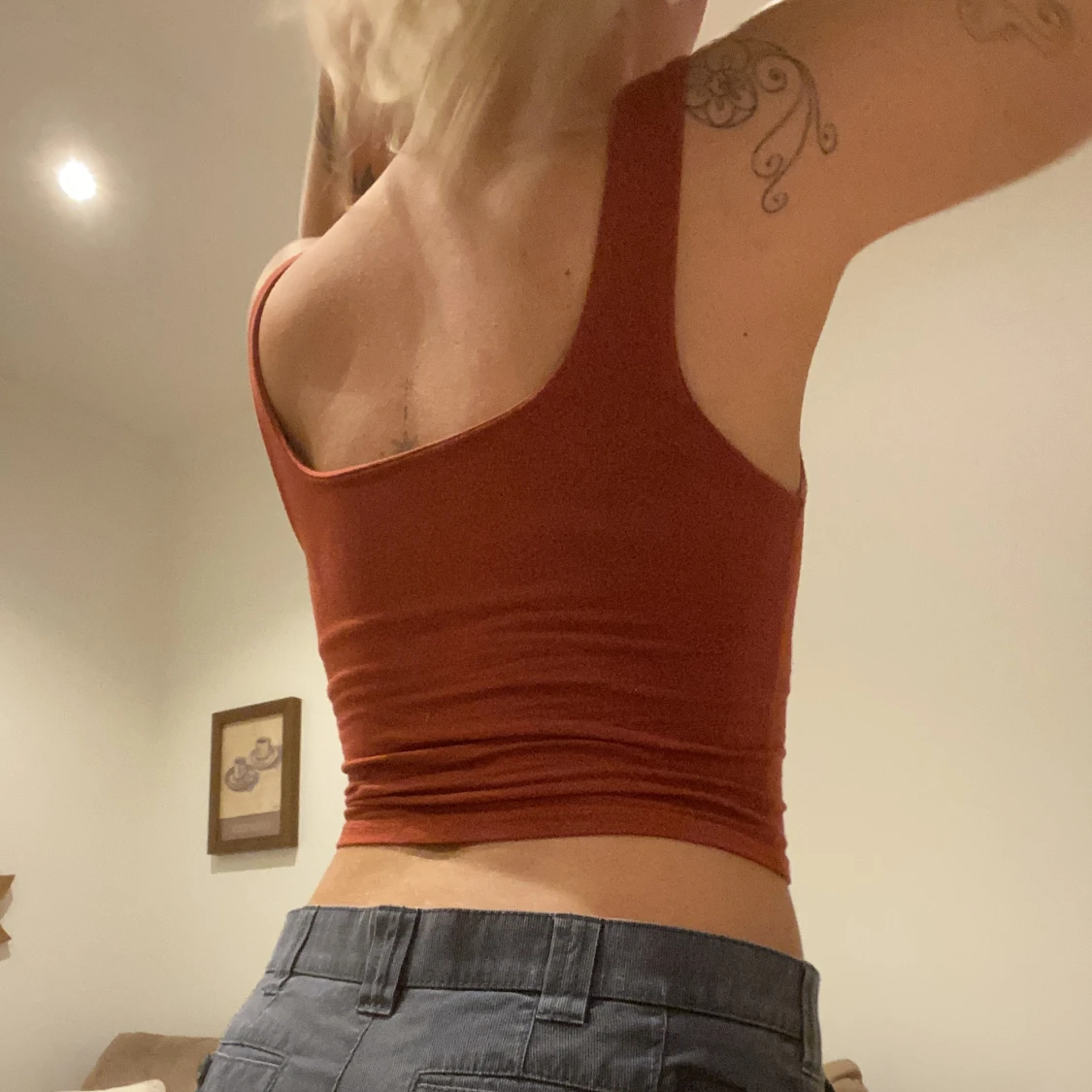 Vin rött linne - bomull super skönt material  - 90