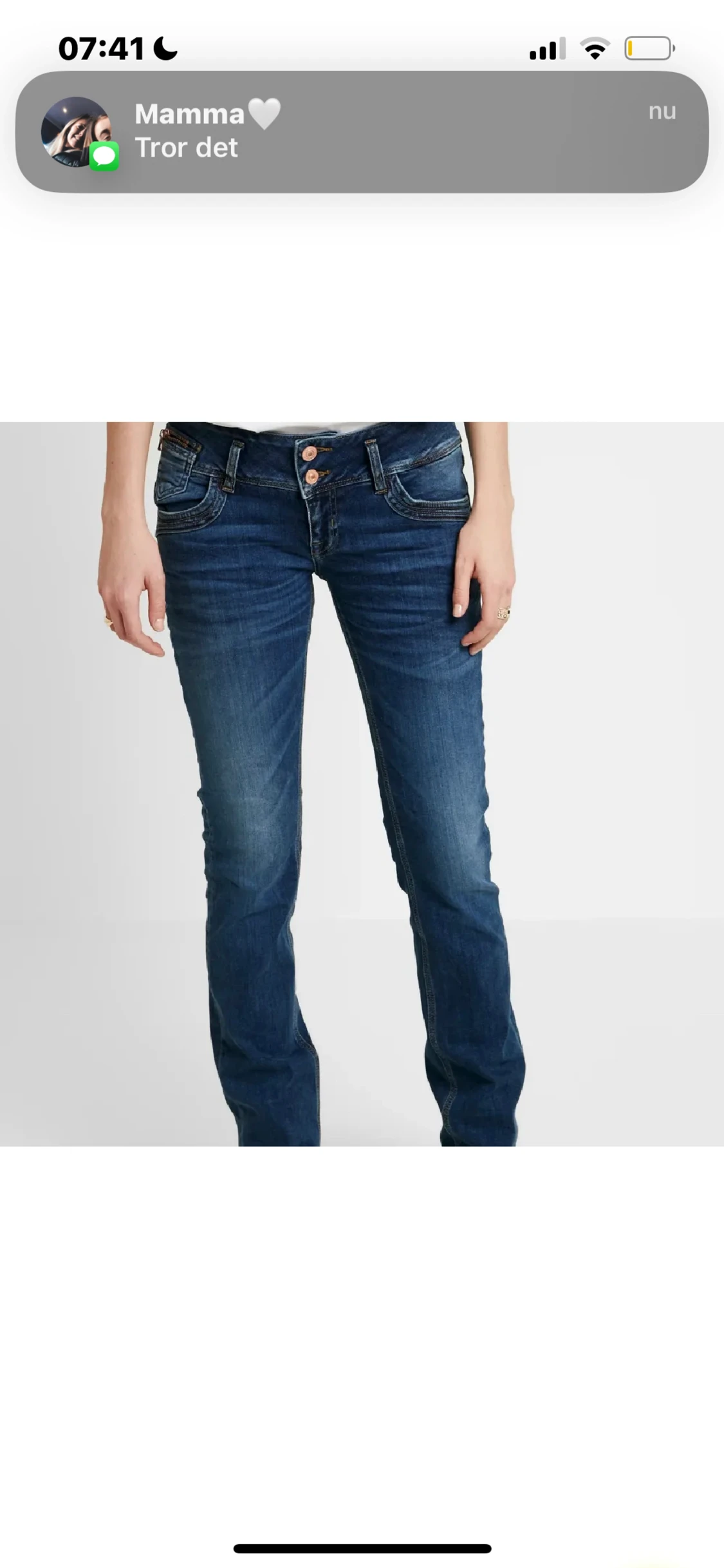 BLÅA LÅGMIDJADE LTB JEANS