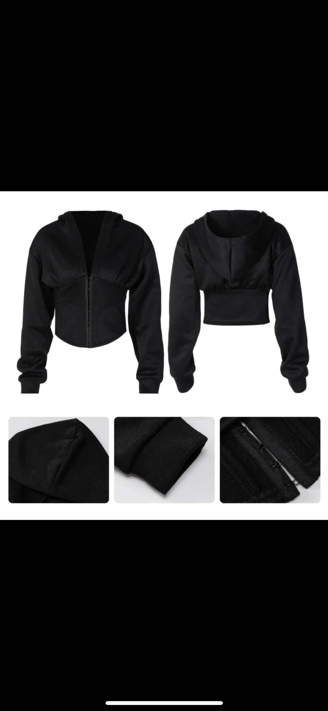 Crop top hoddie