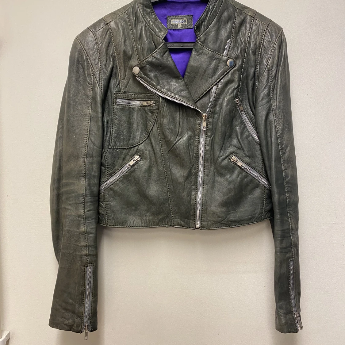 Skinnjacka bikermodell - 90