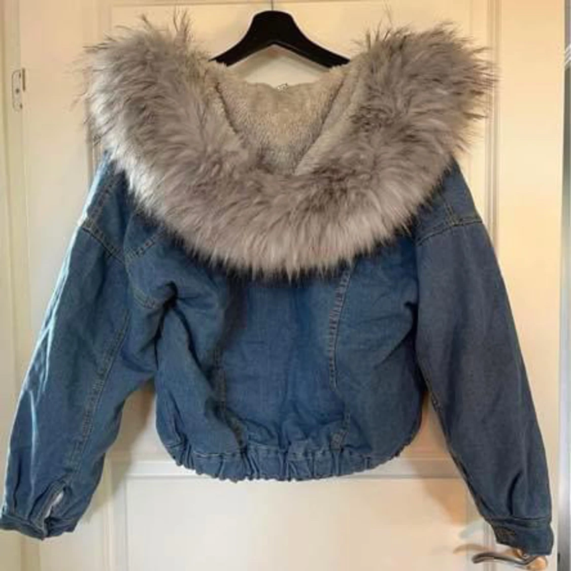 Jeansjacka med päls - 91