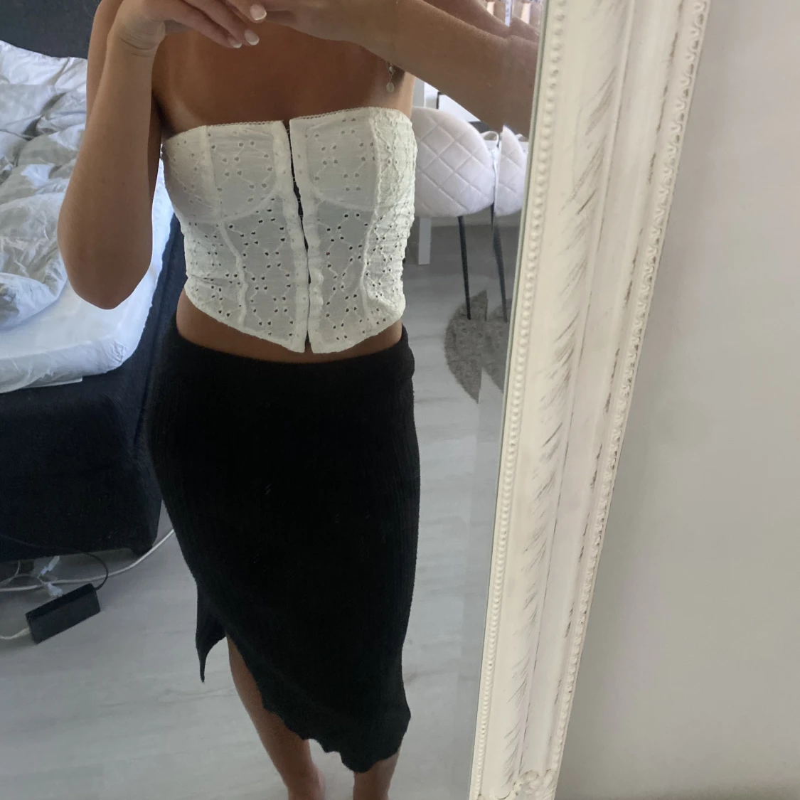 Stickad kjol från nakd