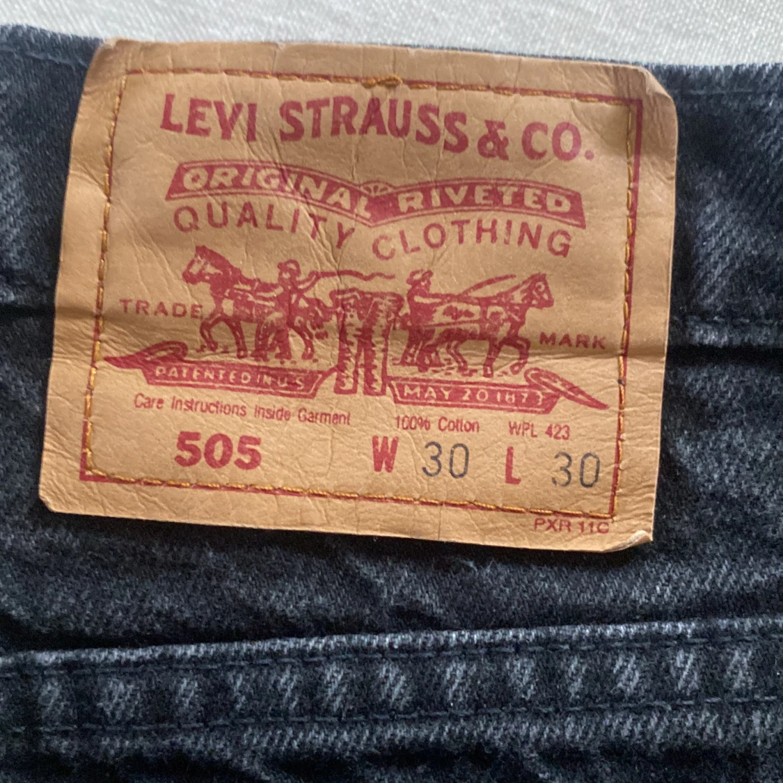 Levis 505 vintage jeans svarta - 90