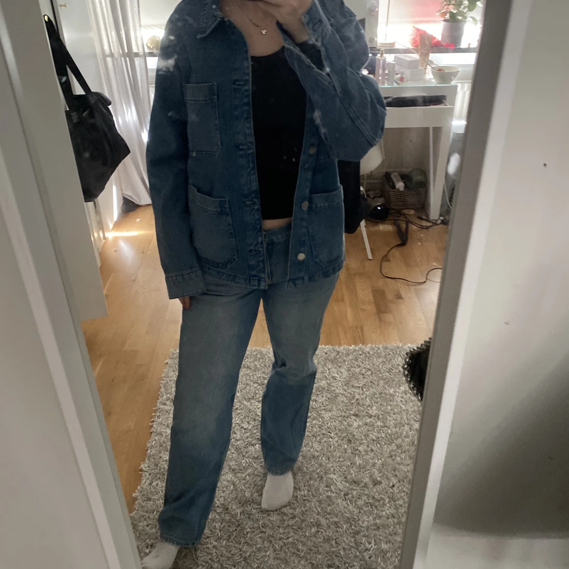 super trendig jeansjacka - 90