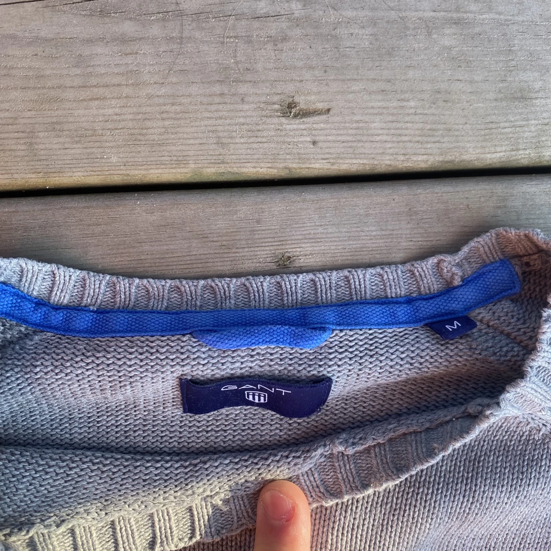 Grå Gant tröja , Stickad - 91