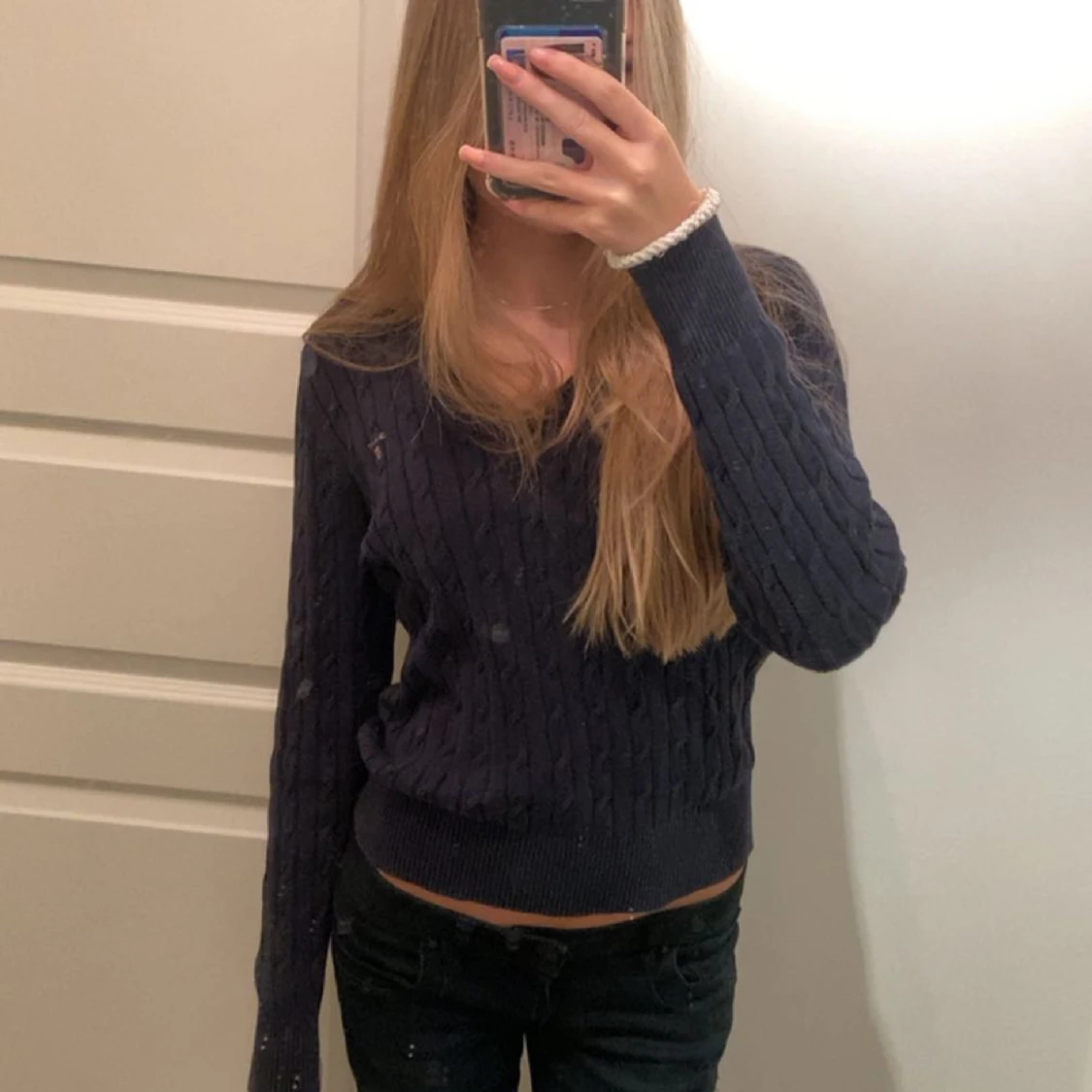 Kabelstickad gant tröja - 90