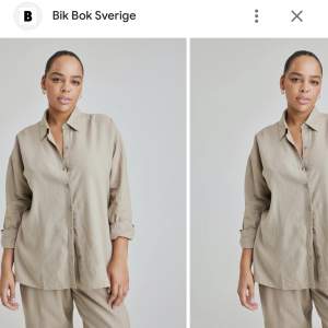 Beige skjorta från Bikbok i Storlek L. Kontakta mig vid intresse eller nytt pris.