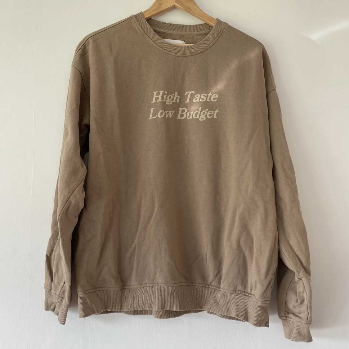 high taste low budget crewneck