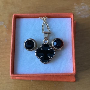 Örhänge och halsband  - Örhängen och ett matchande halsband 