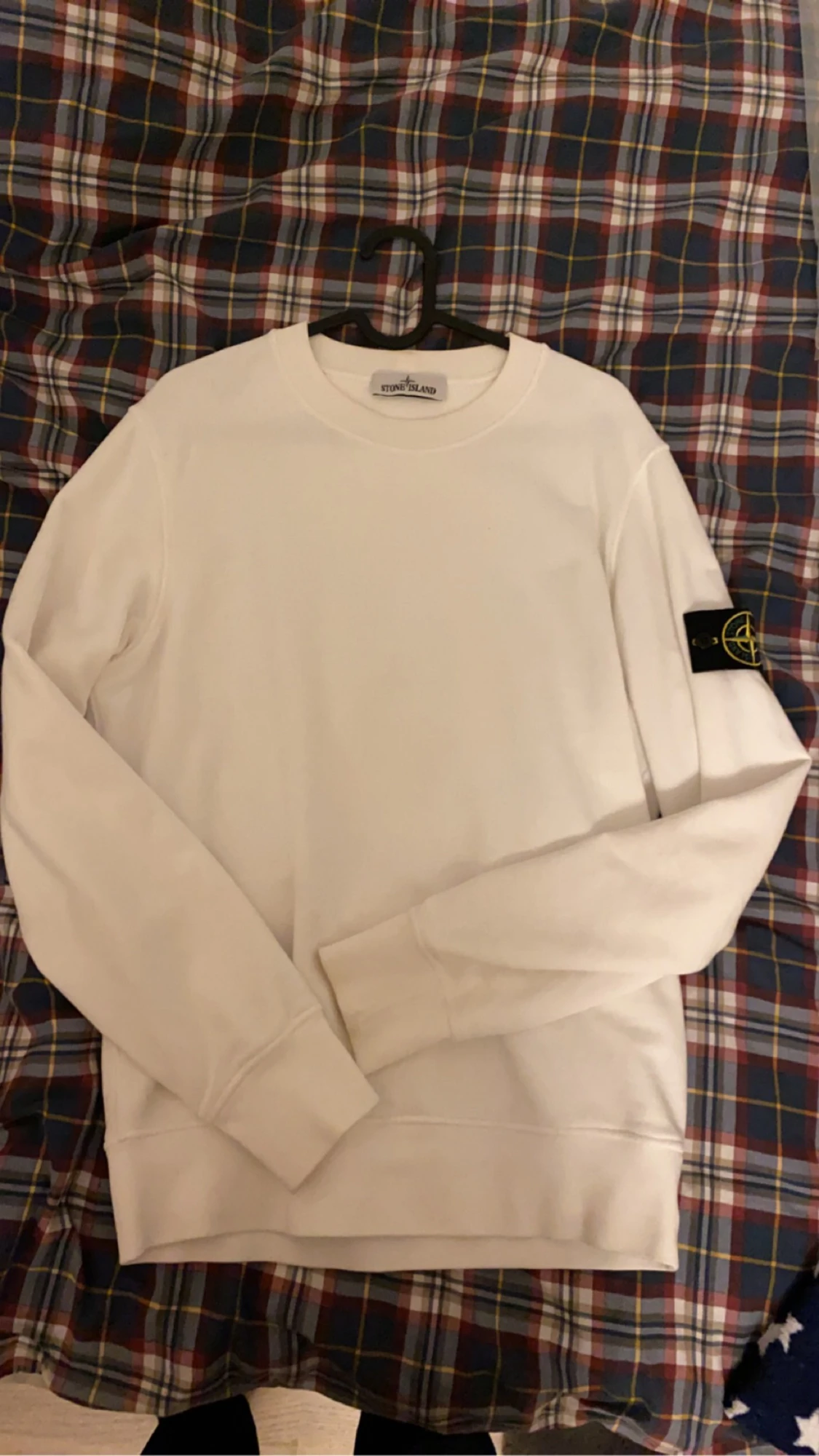 Stone Island Sweatshirt, Vit - 90