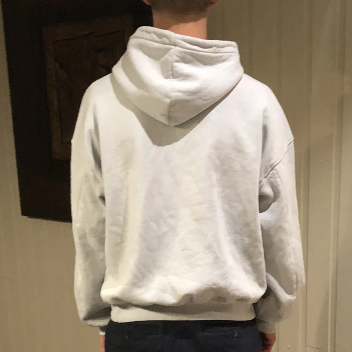 Ljusblå hoodie - 91