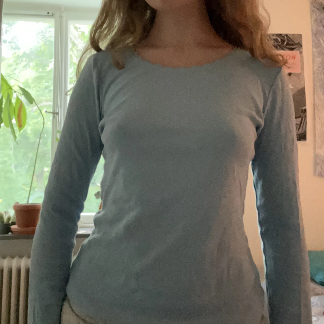 blå pointelletopp🎀 - 90