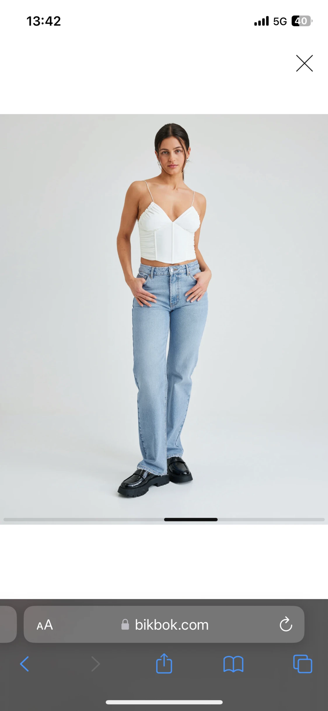 Vitt linne från bikbok!