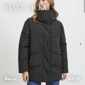 Svart dunjacka  - Svart dunjacka från VILA. Ordinarie pris 699kr. Kan skicka egna bilder vid intresse! 🧥  ”Lång, vadderad jacka med hög hals - Tryckknapsstängning framtill - Två sidofickor - Varm och snygg jacka”