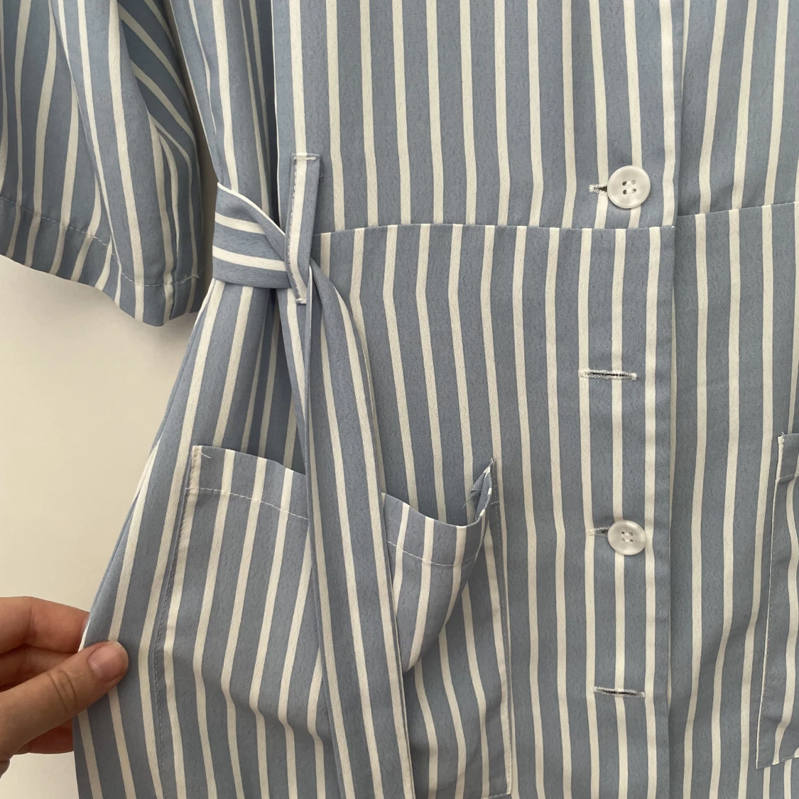 Blå vid midiklänning  - 91