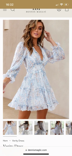 Dennis Maglic klänning  - Klänning från dennis maglic! Aldrig använd! Storlek xs💕