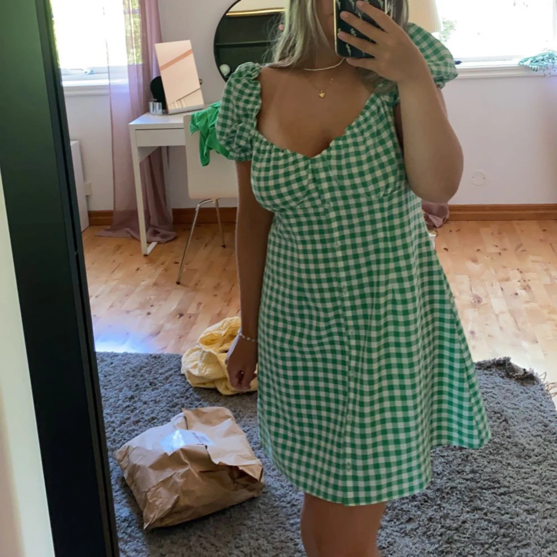 Grön klänning från hm