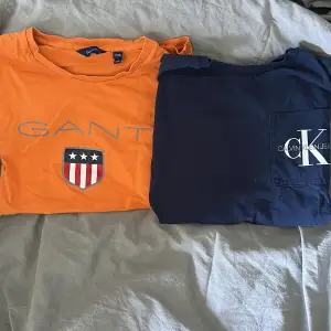 Jag säljer en Gant T-shirt i orange och en  Calv in Klein t-shirt i mörk blå! Som nya