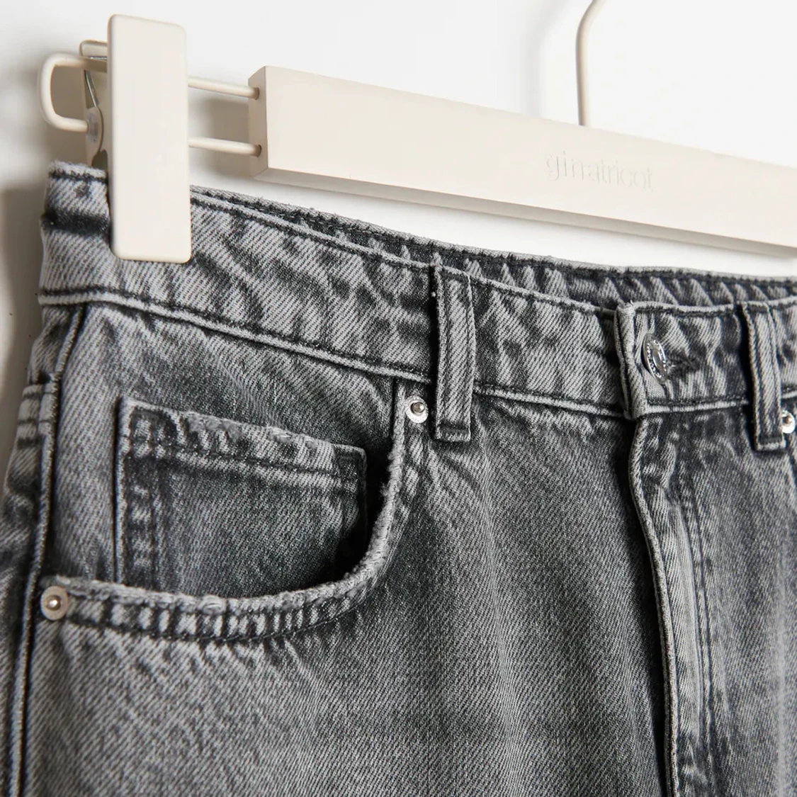 90s Straight grå jeans - 90