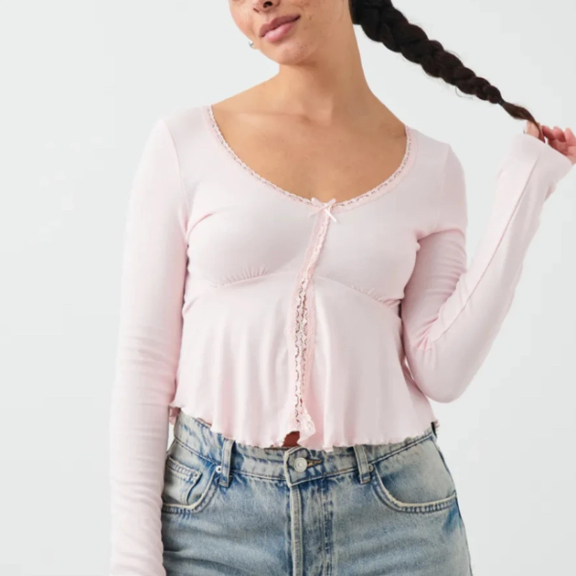 lace detail top