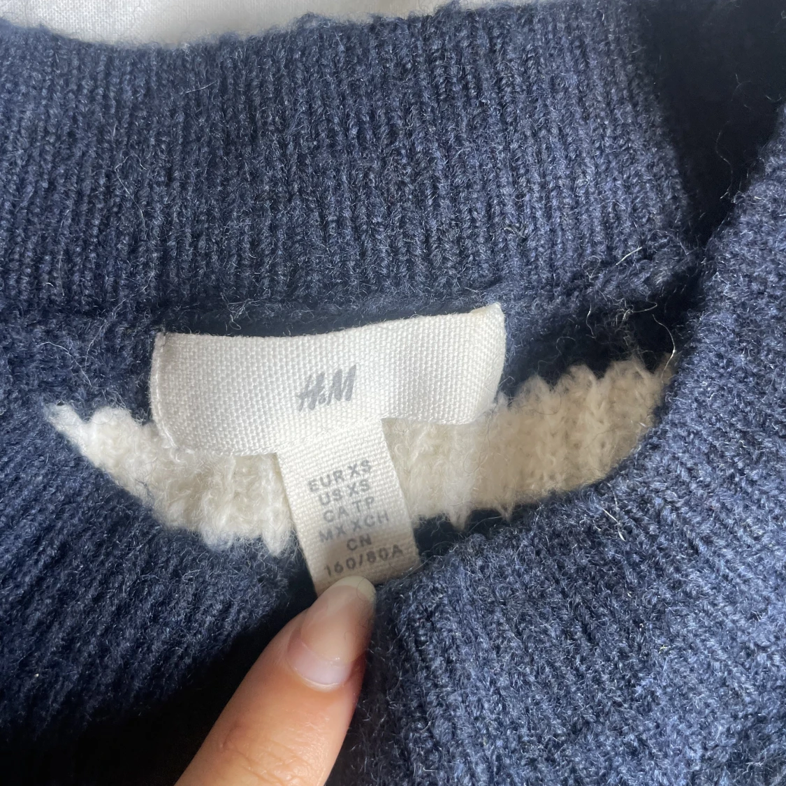 Stickad randig tröja från hm - 90