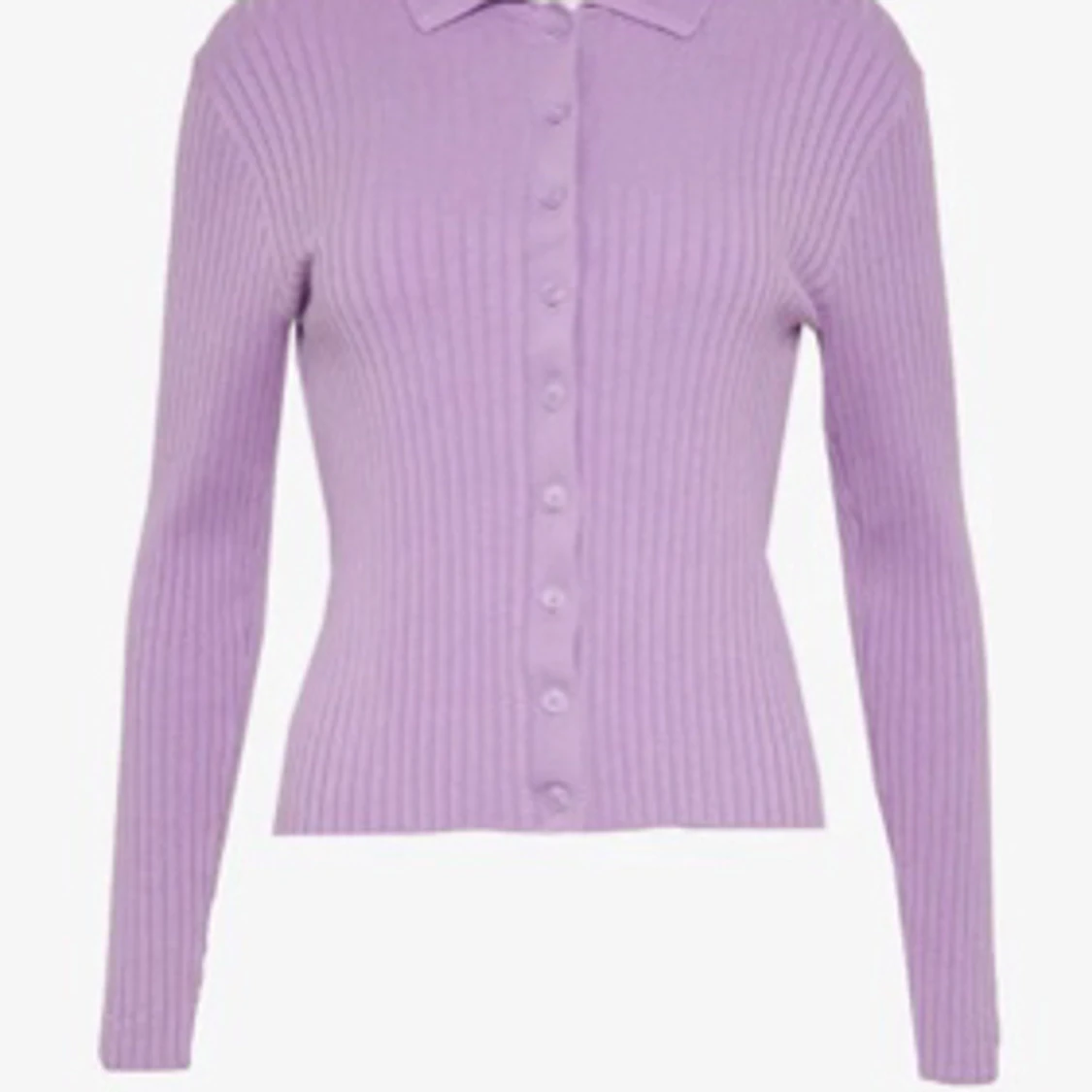 Lila - Tröja med knappar
