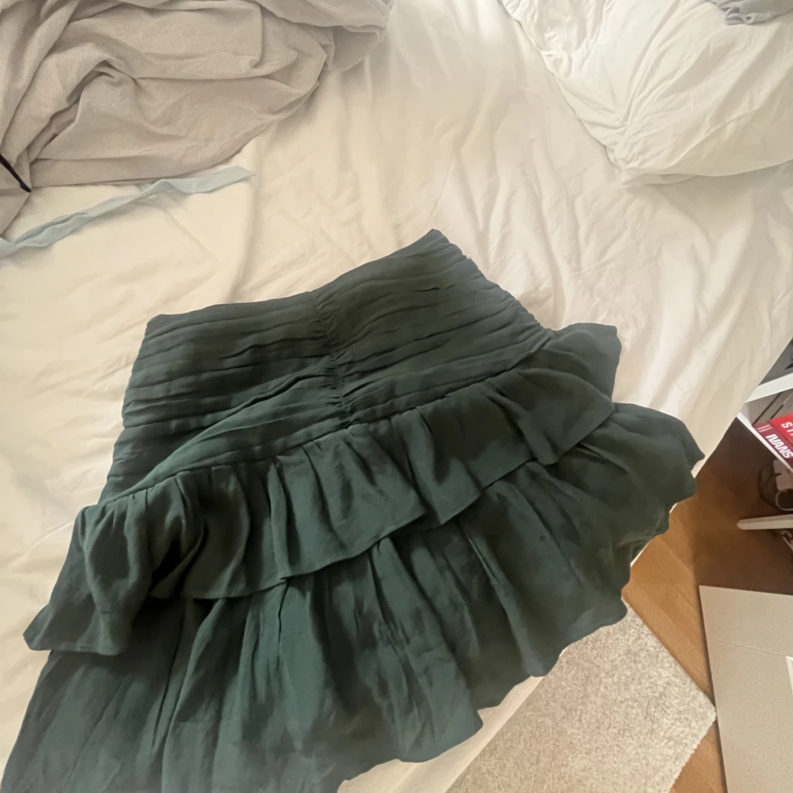 Grön volangkjol zara