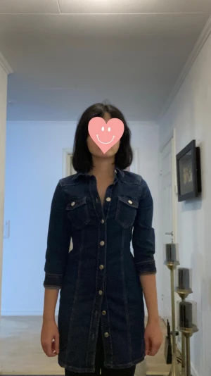 Jeansklänning - Jeansklänning från Ginatricot. Endast provad. Säljer då den inte passar mig längre. Köparen står för frakt. 