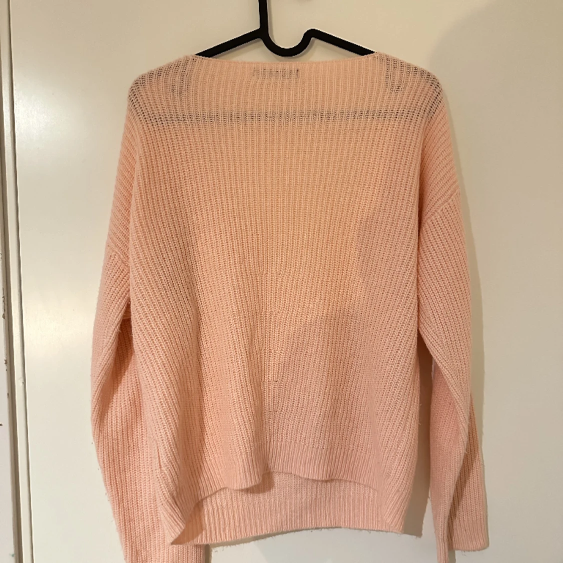 Rosa stickad tröja - 90