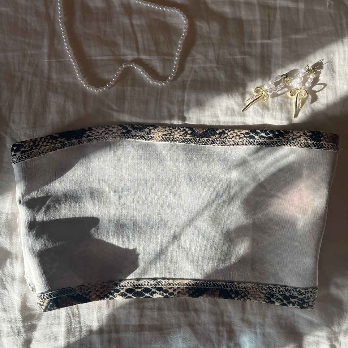 Snake print tube top - 90