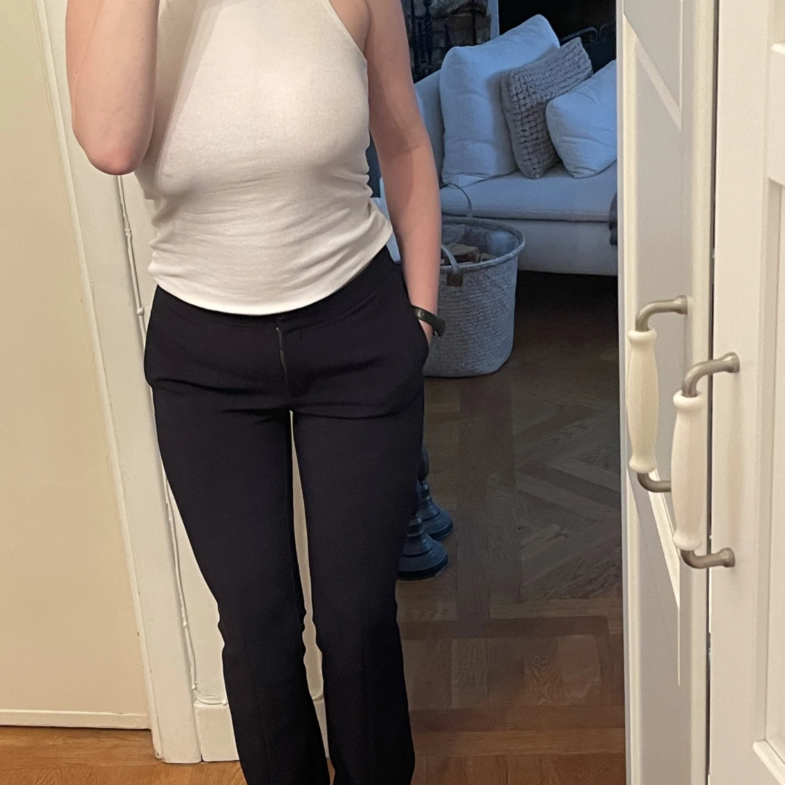 Marinblå kostym  - 91