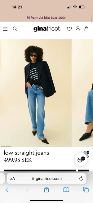 Low waist jeans - Säljer mina lågmidjade jeans från Gina då dom aldrig används, som är nyskick! Strl 42 men passar mig som vanligtvis är en 38.