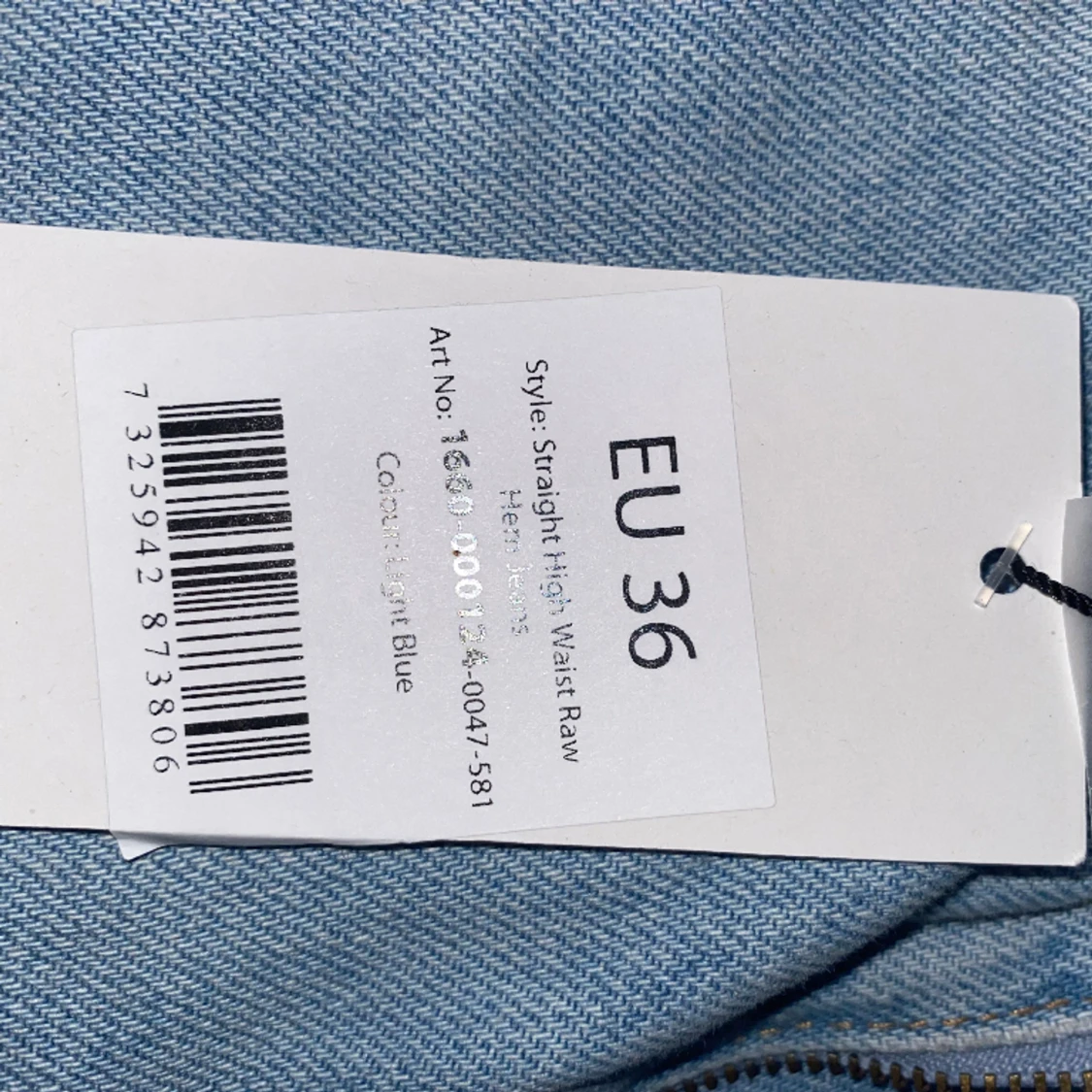 High-waist straight jeans - 90