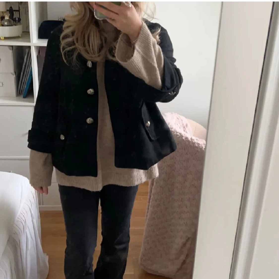 Trekvartsärmad kappa - 90