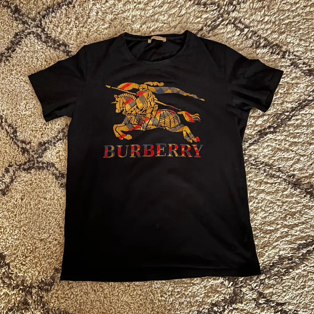 Vintage burberry t shirt, tror att det är en dam XL men passar som en herr M. T-shirts.