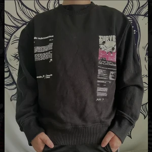Sweatshirt med tryck - Fin parsamt använd sweatshirt från topman. Säljer pga använder ej✨ Köparen står för frakten!