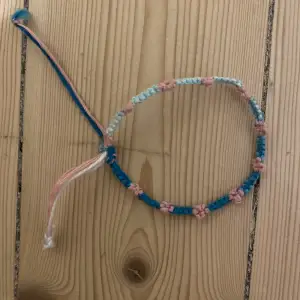 Pink and Blue flower bracelet 🩷💙ADJUSTABLE
