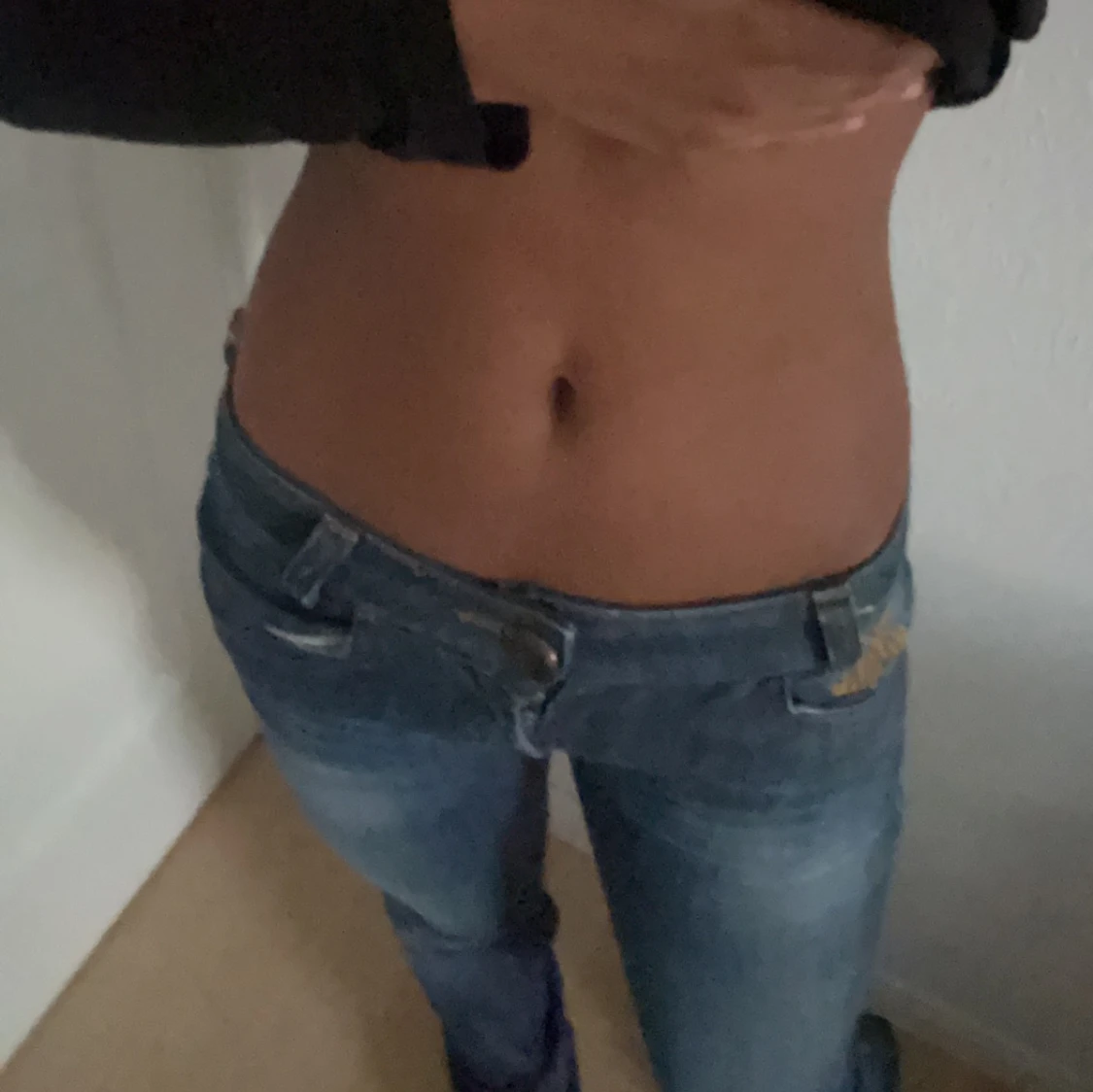 Lågmidjade jeans
