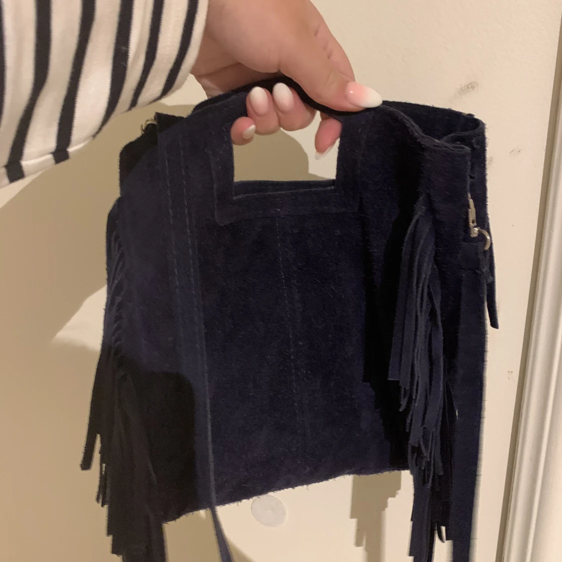 Marinblå väska - 90