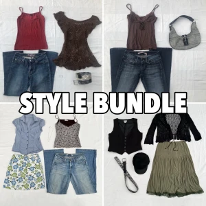 STYLE BUNDLE - All information om vad som ingår hittar du på sista sidan. Detta koncept går ut på att du kontaktar mig och så köper jag kläder och accessoarer second hand som liknar dom bilderna du har skickat till mig. Kontakta mig vid frågor 😚Frakten är alltid 39kr