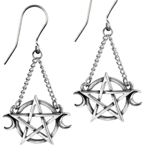 Pentagram örhängen - Balla örhängen med pentagram