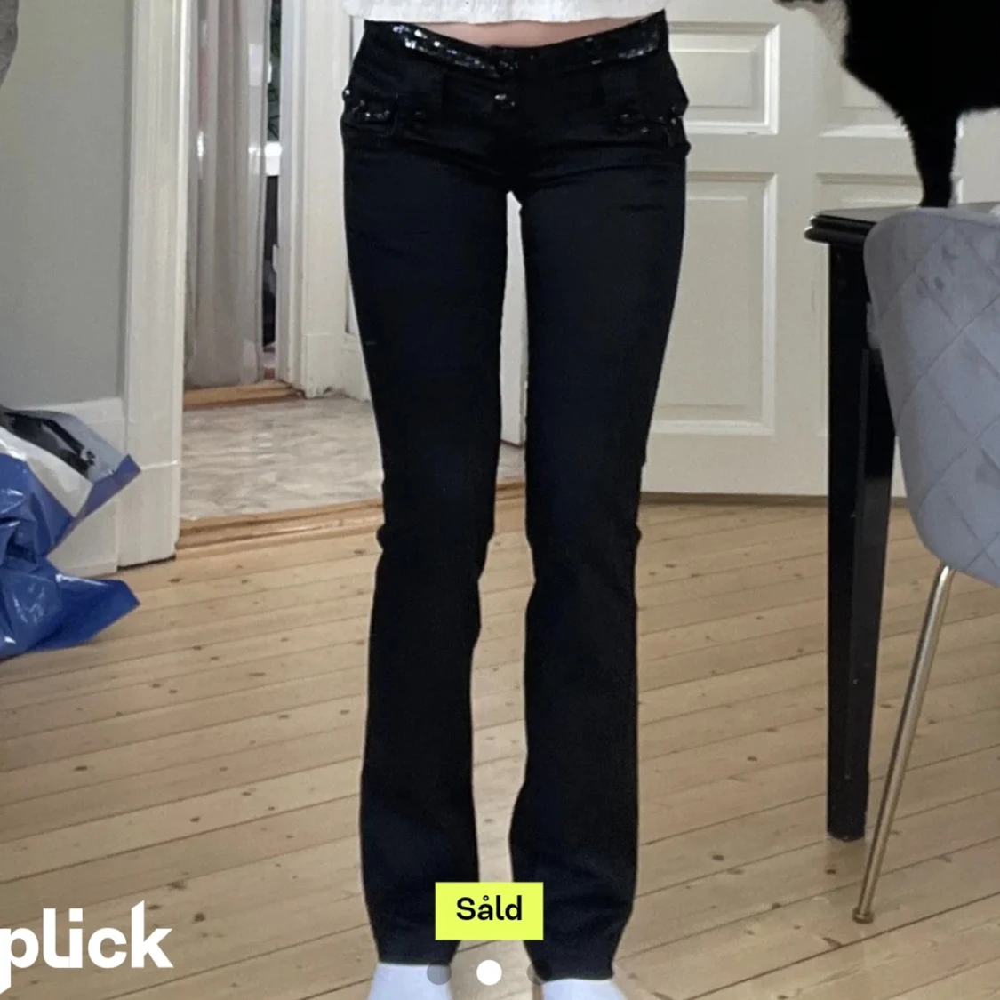 Lågmidjade byxor - 90