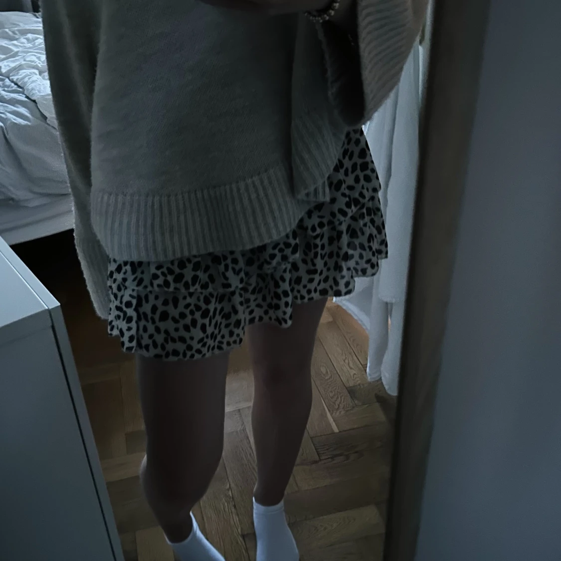 Volangkjol med mönster  - 90