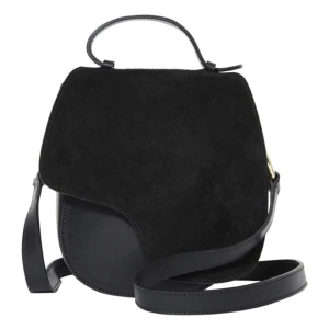 ATP väska - ATP Carrara, svart mocka + skinn.  I gott skick.