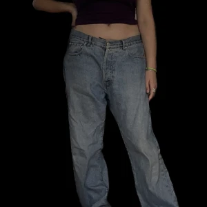 JEANS BAGGY - Blå baggy jeans vintage 